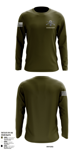 Long Sleeve Performance Shirt, Bushmasters, Army, Teamtime, Team time, sublimation, custom sports apparel, team uniforms, spirit wear, spiritwear, sports uniforms, custom shirts, team store, custom team store, fundraiser sports, apparel fundraiser