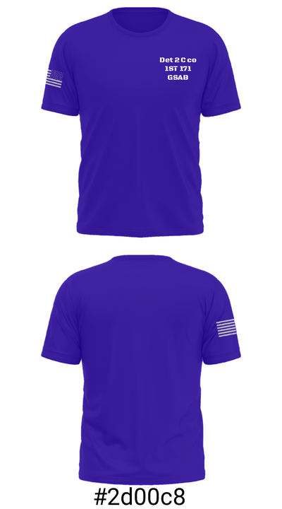 Det 2 C co 1ST 171 GSAB 34087695 Short Sleeve Performance Shirt - 30