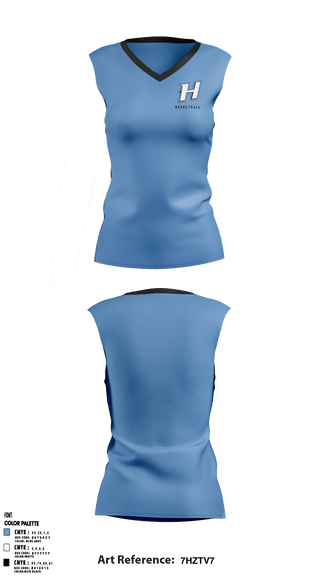 Women's Short Sleeve Vneck Shirt, Huntingtown Girls Basketball, Women's Basketball, Teamtime, Team time, sublimation, custom sports apparel, team uniforms, spirit wear, spiritwear, sports uniforms, custom shirts, team store, custom team store, fundraiser sports, apparel fundraiser