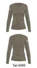 Crime Scene Unit 72242285 Women's Long Sleeve V-neck Shirt - 40