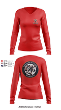 University of Virginia NROTC 91641380 Women's Long Sleeve V-neck Shirt - 2