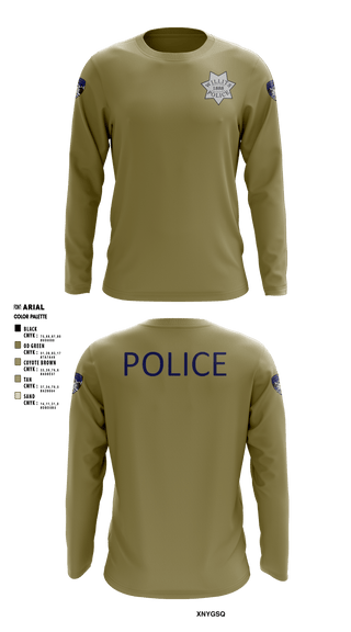 Long Sleeve Performance Shirt, Willits Little Lake JRTF, Police, Teamtime, Team time, sublimation, custom sports apparel, team uniforms, spirit wear, spiritwear, sports uniforms, custom shirts, team store, custom team store, fundraiser sports, apparel fundraiser