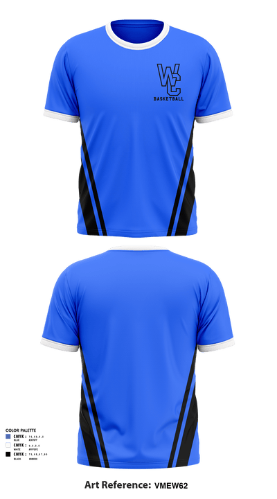 Washington County High School Basketball 52646337 Short Sleeve Performance Shirt - 1