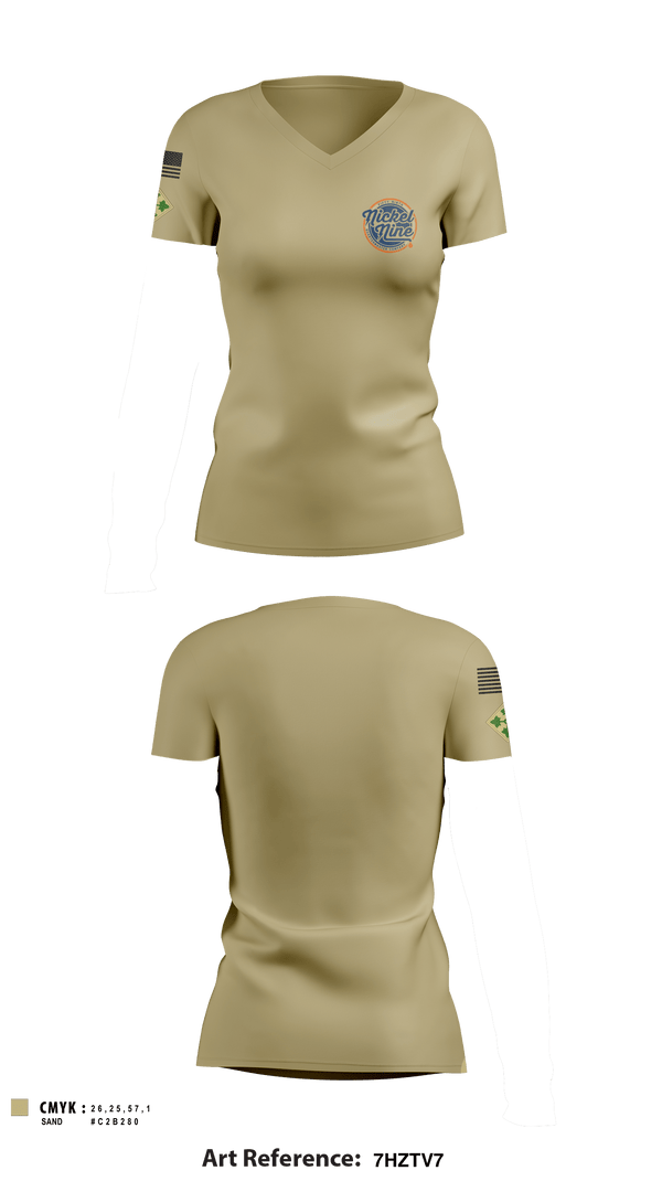 Women's Short Sleeve Vneck Shirt, , Army, Teamtime, Team time, sublimation, custom sports apparel, team uniforms, spirit wear, spiritwear, sports uniforms, custom shirts, team store, custom team store, fundraiser sports, apparel fundraiser
