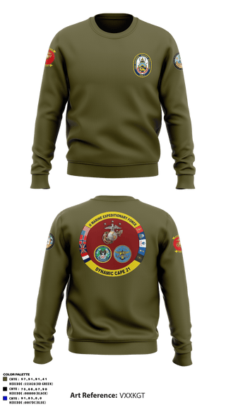 Crew Neck Sweatshirt, , Marines, Teamtime, Team time, sublimation, custom sports apparel, team uniforms, spirit wear, spiritwear, sports uniforms, custom shirts, team store, custom team store, fundraiser sports, apparel fundraiser