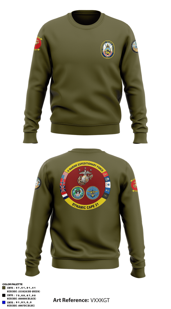 Crew Neck Sweatshirt, , Marines, Teamtime, Team time, sublimation, custom sports apparel, team uniforms, spirit wear, spiritwear, sports uniforms, custom shirts, team store, custom team store, fundraiser sports, apparel fundraiser