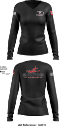 Dawgs Aviation 13056460 Women's Long Sleeve V-neck Shirt - 1