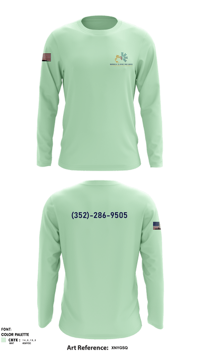 Russell's HVAC and more 82894644 Long Sleeve Performance Shirt - 1