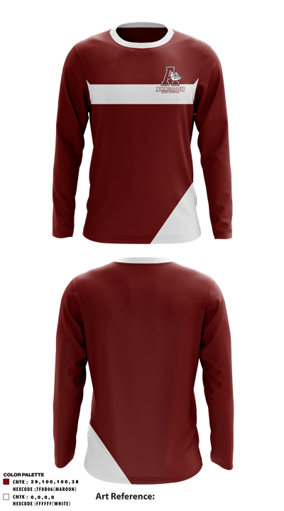Anniston High School 96960836 Long Sleeve Performance Shirt - 2