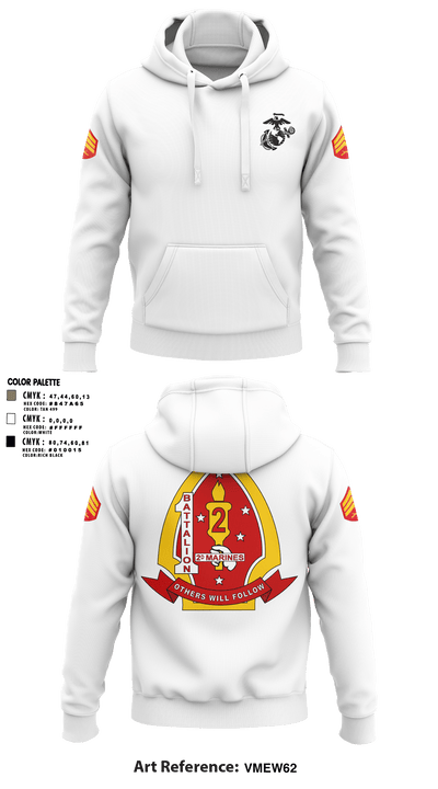 1st Battalion 2nd Marines 97957515 Hoodie - 2