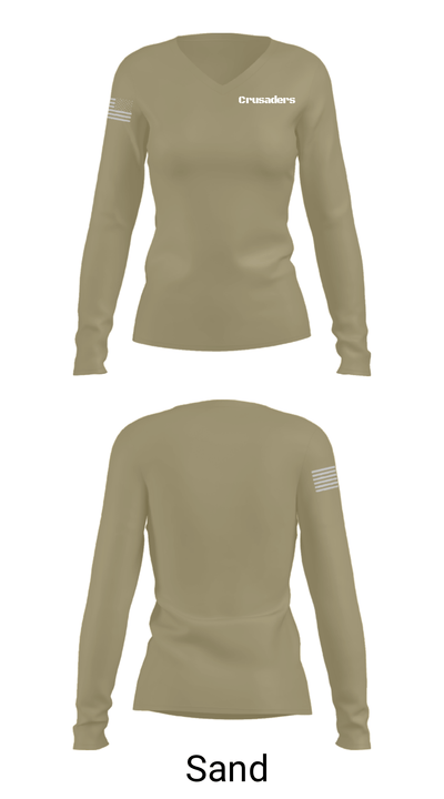 Crusaders 13344844 Women's Long Sleeve V-neck Shirt - 47