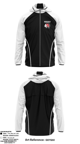 Windbreaker, Ripon Chiefs Youth Football and Cheer, Football, Teamtime, Team time, sublimation, custom sports apparel, team uniforms, spirit wear, spiritwear, sports uniforms, custom shirts, team store, custom team store, fundraiser sports, apparel fundraiser