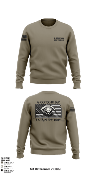 Crew Neck Sweatshirt, , Army, Teamtime, Team time, sublimation, custom sports apparel, team uniforms, spirit wear, spiritwear, sports uniforms, custom shirts, team store, custom team store, fundraiser sports, apparel fundraiser