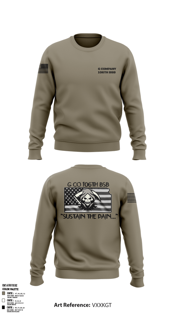 Crew Neck Sweatshirt, , Army, Teamtime, Team time, sublimation, custom sports apparel, team uniforms, spirit wear, spiritwear, sports uniforms, custom shirts, team store, custom team store, fundraiser sports, apparel fundraiser