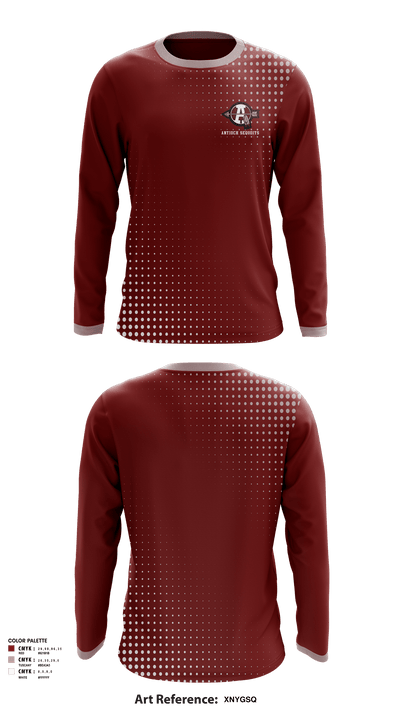 Antioch Sequoits Football 50178810 Long Sleeve Performance Shirt - 1