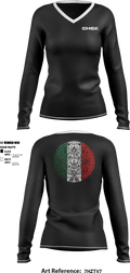 CHGOALKEEPING 84175716 Women's Long Sleeve V-neck Shirt - 1