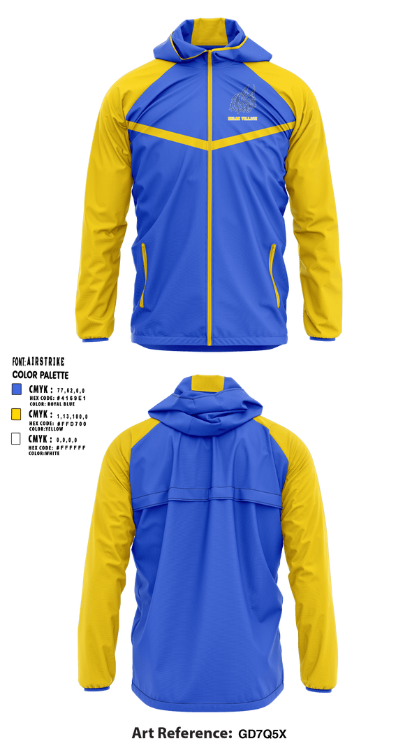 Windbreaker, Milan Village Elementary School, Spirit Store, Teamtime, Team time, sublimation, custom sports apparel, team uniforms, spirit wear, spiritwear, sports uniforms, custom shirts, team store, custom team store, fundraiser sports, apparel fundraiser