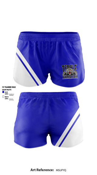 Women's Shorts, Temple Christian School, Spirit Store, Teamtime, Team time, sublimation, custom sports apparel, team uniforms, spirit wear, spiritwear, sports uniforms, custom shirts, team store, custom team store, fundraiser sports, apparel fundraiser