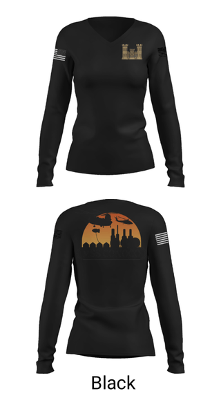 Women's Long Sleeve Vneck Shirt, , Army, Teamtime, Team time, sublimation, custom sports apparel, team uniforms, spirit wear, spiritwear, sports uniforms, custom shirts, team store, custom team store, fundraiser sports, apparel fundraiser