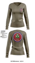 30th Troop Command 1256975 Women's Long Sleeve V-neck Shirt - 1