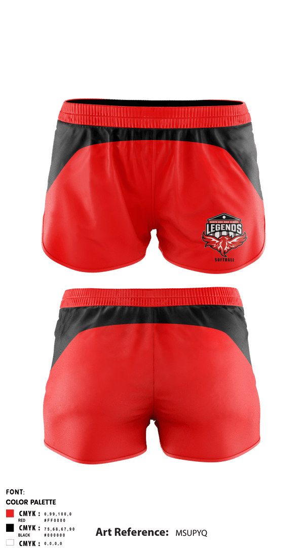 Women's Shorts, North Side High School Softball, Softball, Teamtime, Team time, sublimation, custom sports apparel, team uniforms, spirit wear, spiritwear, sports uniforms, custom shirts, team store, custom team store, fundraiser sports, apparel fundraiser