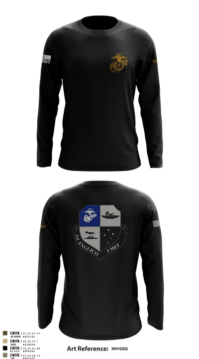 1st ANGLICO 88705849 Long Sleeve Performance Shirt - 1