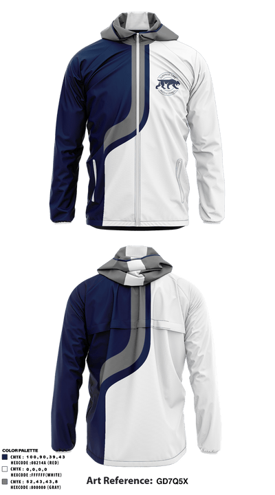 Surprise Lake Middle School Wrestling 38458964 Windbreaker - 46