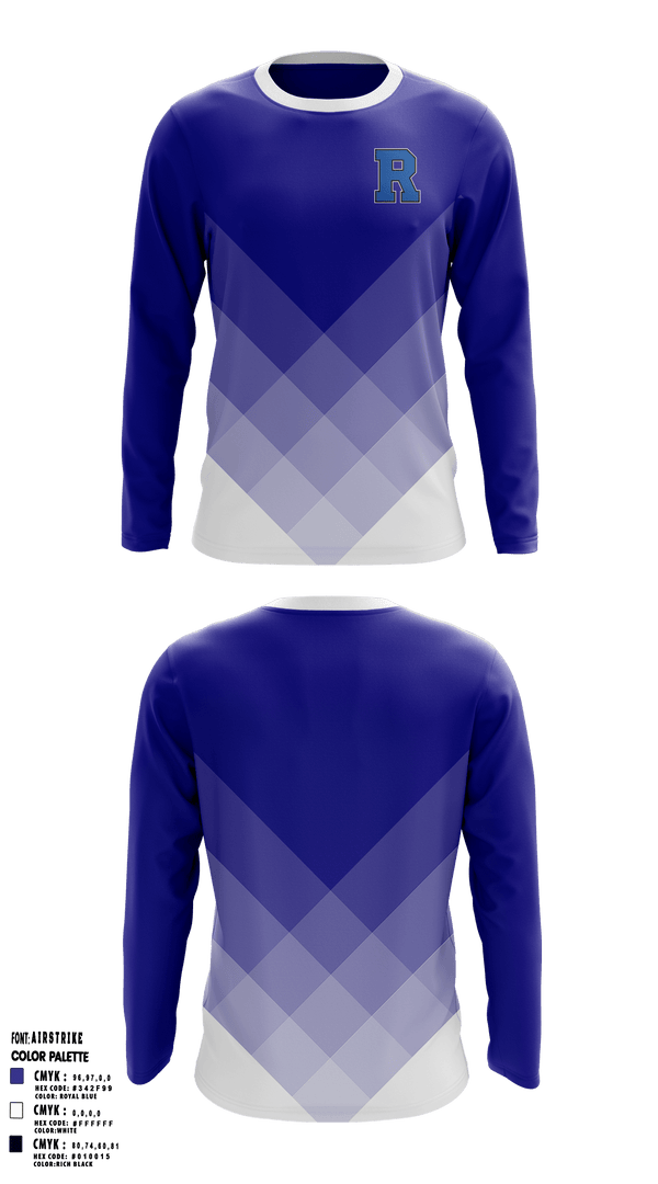 Long Sleeve Performance Shirt, Rochester High School, Spirit Store, Teamtime, Team time, sublimation, custom sports apparel, team uniforms, spirit wear, spiritwear, sports uniforms, custom shirts, team store, custom team store, fundraiser sports, apparel fundraiser