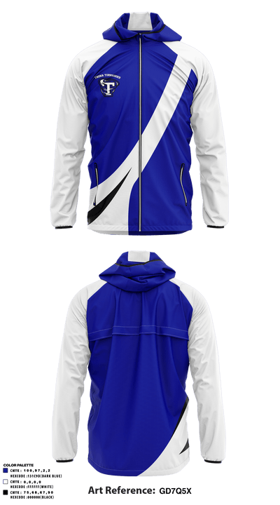 Trona Joint Unified High School 84582147 Windbreaker - 3