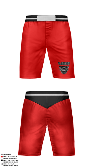 Fight Shorts, El Dorado High School Wrestling, Wrestling, Teamtime, Team time, sublimation, custom sports apparel, team uniforms, spirit wear, spiritwear, sports uniforms, custom shirts, team store, custom team store, fundraiser sports, apparel fundraiser