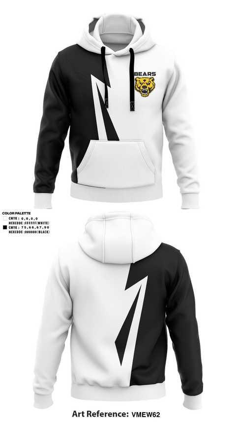 Hoodie, Bears, Baseball, Teamtime, Team time, sublimation, custom sports apparel, team uniforms, spirit wear, spiritwear, sports uniforms, custom shirts, team store, custom team store, fundraiser sports, apparel fundraiser