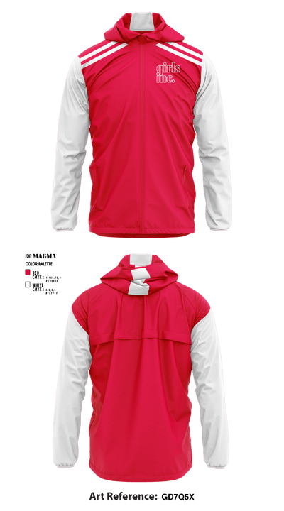 Girls Inc. Camp 54440831 Windbreaker - 1