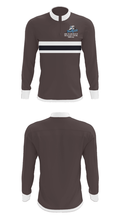 Long Prairie-Grey Eagle High School Football 55876692 Quarter Zip Jacket - 16