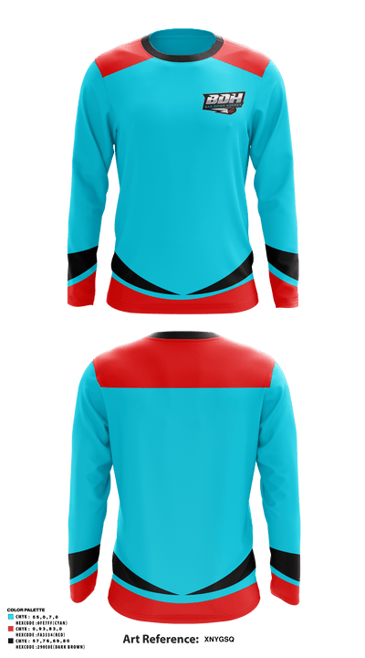 BarDown Hockey 64679982 Long Sleeve Performance Shirt - 1