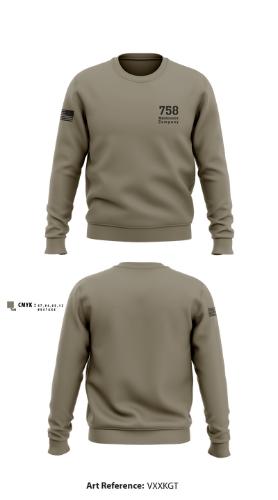 758 Maintenance Company 91788378 Crew Neck Sweatshirt - 2