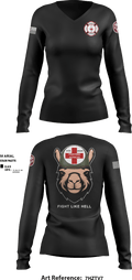 Alpha Company, WBAMC 94187438 Women's Long Sleeve V-neck Shirt - 5