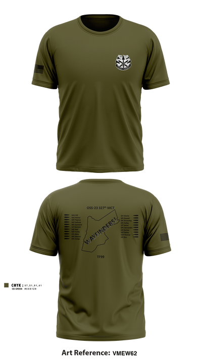 327th MCT 96493981 Short Sleeve Performance Shirt - 7