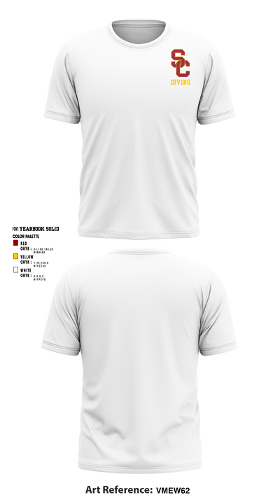 University Of Southern California Diving 38780209 Short Sleeve Performance Shirt - 37
