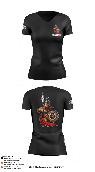 145 MMB 14990941 Women's Short Sleeve V-neck Shirt - 1