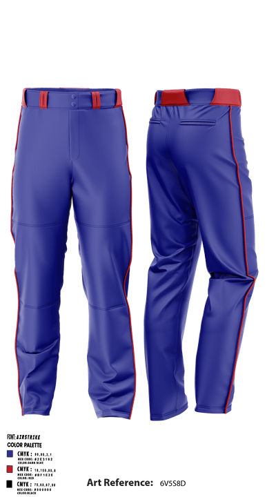 Monroe County Baseball Region 8117785 Baseball Pants - 2