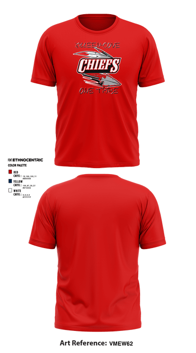 Copperas Chiefs 93621258 Short Sleeve Performance Shirt - 25