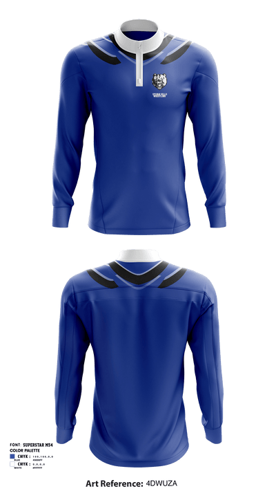 Sylvan Hills High School Wrestling 34797406 Quarter Zip Jacket - 3