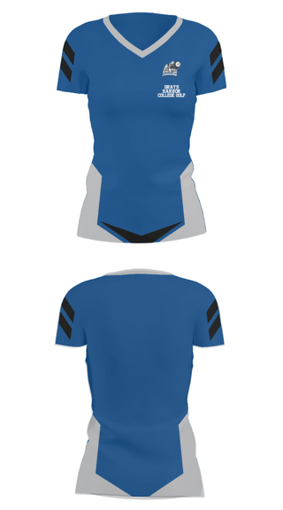Women's Short Sleeve Vneck Shirt, Grays Harbor College Golf, Golf, Teamtime, Team time, sublimation, custom sports apparel, team uniforms, spirit wear, spiritwear, sports uniforms, custom shirts, team store, custom team store, fundraiser sports, apparel fundraiser