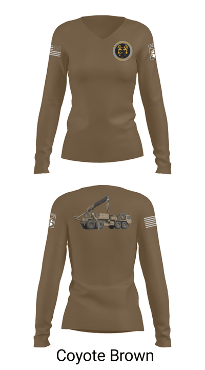E Co, 3 82 GSAB, 82 CAB 2036621 Women's Long Sleeve V-neck Shirt - 38