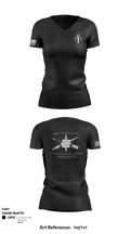 MSC 389th MI BN (SO) (A) 35905800 Women's Short Sleeve V-neck Shirt - 3