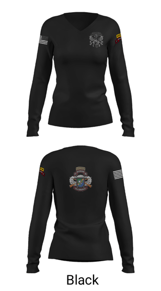 Women's Long Sleeve Vneck Shirt, , Space Force, Teamtime, Team time, sublimation, custom sports apparel, team uniforms, spirit wear, spiritwear, sports uniforms, custom shirts, team store, custom team store, fundraiser sports, apparel fundraiser