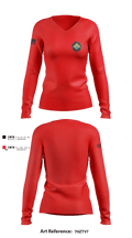 39TH IBCT 92092607 Women's Long Sleeve V-neck Shirt - 1