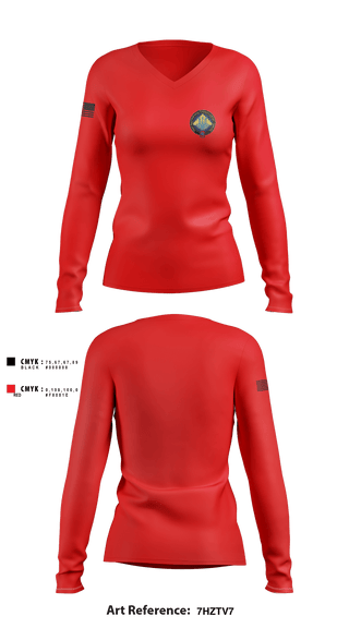 Women's Long Sleeve Vneck Shirt, , Army, Teamtime, Team time, sublimation, custom sports apparel, team uniforms, spirit wear, spiritwear, sports uniforms, custom shirts, team store, custom team store, fundraiser sports, apparel fundraiser