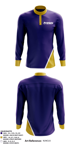 Quarter Zip Jacket, Washington Colony Middle School, Spirit Store, Teamtime, Team time, sublimation, custom sports apparel, team uniforms, spirit wear, spiritwear, sports uniforms, custom shirts, team store, custom team store, fundraiser sports, apparel fundraiser