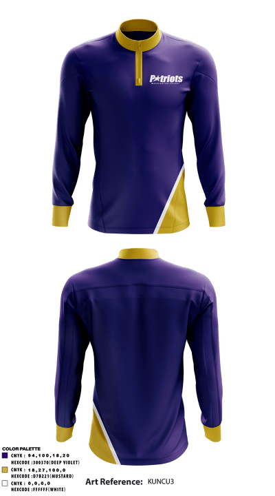 Washington Colony Middle School 55921524 Quarter Zip Jacket - 2